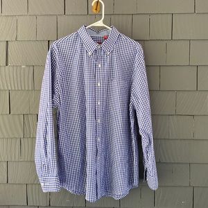 IZOD | classic blue checked men’s shirt